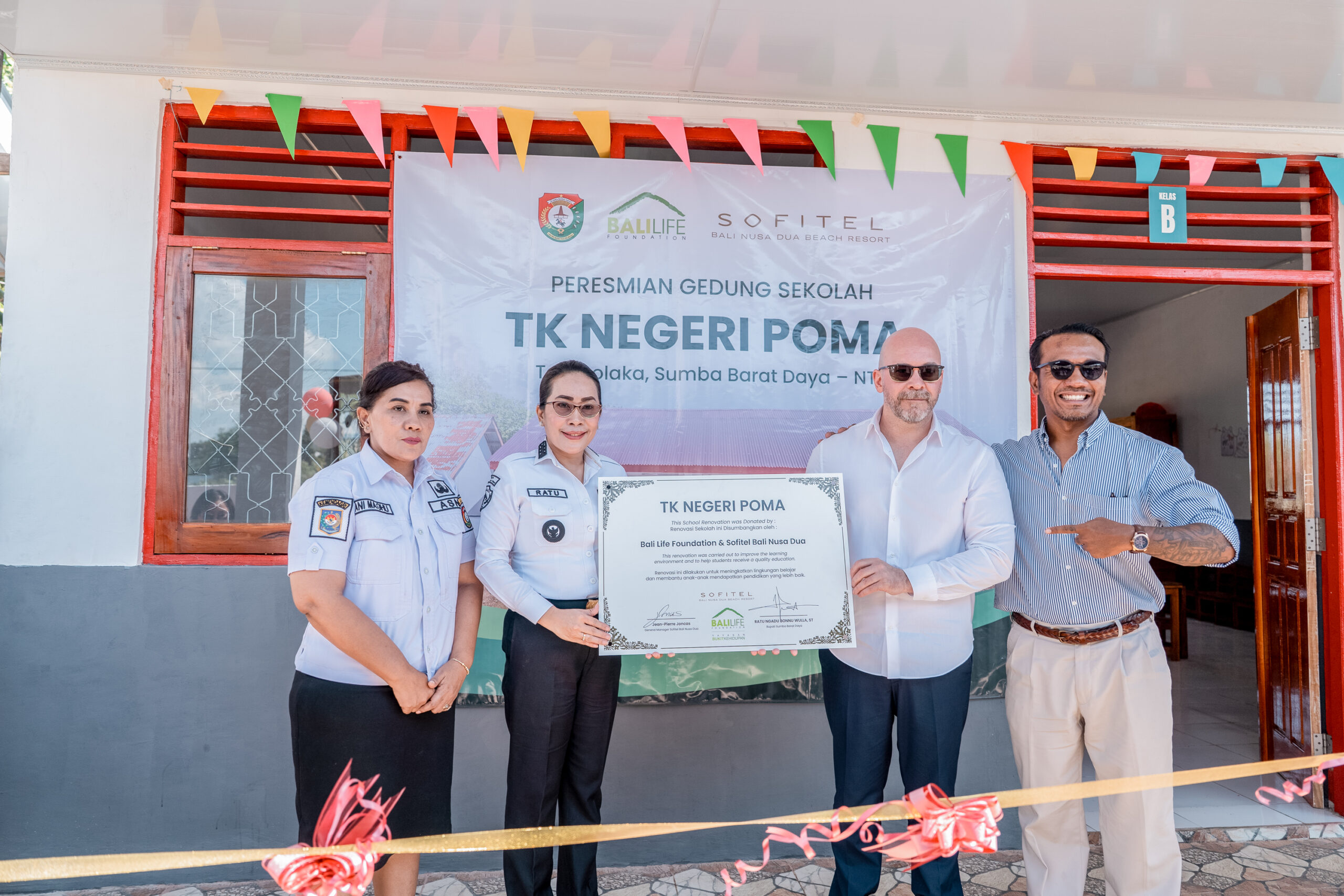 Turning Generosity into a Lasting Legacy : Sofitel Bali Nusa Dua Beach Resort and Bali Life Foundation Open New School in Southwest Sumba